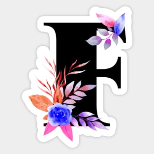 Capital letter F Sticker